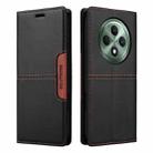 For OPPO Reno12 F 5G GQUTROBE G01 RFID Anti-theft Leather Phone Case(Black) - 2