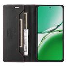 For OPPO Reno12 F 5G GQUTROBE G01 RFID Anti-theft Leather Phone Case(Black) - 3