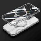 For iPhone 16 Pro Max SULADA Transparent MagSafe Magnetic Holder Phone Case - 1