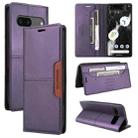 For Google Pixel 7 GQUTROBE G01 RFID Anti-theft Leather Phone Case(Purple) - 1