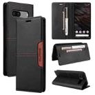 For Google Pixel 7a GQUTROBE G01 RFID Anti-theft Leather Phone Case(Black) - 1