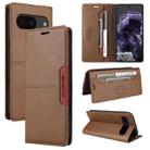 For Google Pixel 8 GQUTROBE G01 RFID Anti-theft Leather Phone Case(Brown) - 1