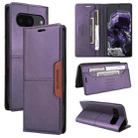 For Google Pixel 8 GQUTROBE G01 RFID Anti-theft Leather Phone Case(Purple) - 1