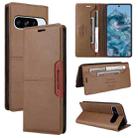 For Google Pixel 8 Pro GQUTROBE G01 RFID Anti-theft Leather Phone Case(Brown) - 1