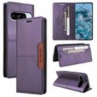 For Google Pixel 8 Pro GQUTROBE G01 RFID Anti-theft Leather Phone Case(Purple) - 1