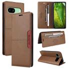 For Google Pixel 8a GQUTROBE G01 RFID Anti-theft Leather Phone Case(Brown) - 1