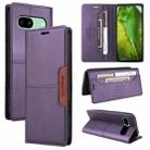 For Google Pixel 8a GQUTROBE G01 RFID Anti-theft Leather Phone Case(Purple) - 1