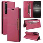 For Sony Xperia 1 II GQUTROBE G01 RFID Anti-theft Leather Phone Case(Red) - 1