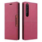 For Sony Xperia 1 II GQUTROBE G01 RFID Anti-theft Leather Phone Case(Red) - 2