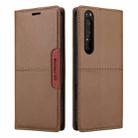 For Sony Xperia 1 II GQUTROBE G01 RFID Anti-theft Leather Phone Case(Brown) - 2