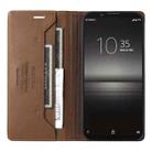 For Sony Xperia 1 II GQUTROBE G01 RFID Anti-theft Leather Phone Case(Brown) - 3