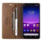 For Sony Xperia 1 IV GQUTROBE G01 RFID Anti-theft Leather Phone Case(Brown) - 3