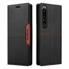 For Sony Xperia 1 IV GQUTROBE G01 RFID Anti-theft Leather Phone Case(Black) - 2