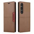 For Sony Xperia 1 V GQUTROBE G01 RFID Anti-theft Leather Phone Case(Brown) - 2