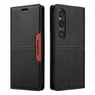 For Sony Xperia 1 V GQUTROBE G01 RFID Anti-theft Leather Phone Case(Black) - 2