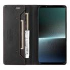 For Sony Xperia 1 V GQUTROBE G01 RFID Anti-theft Leather Phone Case(Black) - 3