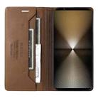 For Sony Xperia 1 VI GQUTROBE G01 RFID Anti-theft Leather Phone Case(Brown) - 3