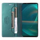 For Sony Xperia 5 III GQUTROBE G01 RFID Anti-theft Leather Phone Case(Green) - 3