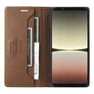 For Sony Xperia 5 IV GQUTROBE G01 RFID Anti-theft Leather Phone Case(Brown) - 3