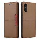 For Sony Xperia 5 VI GQUTROBE G01 RFID Anti-theft Leather Phone Case(Brown) - 2