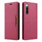 For Sony Xperia 10 IV GQUTROBE G01 RFID Anti-theft Leather Phone Case(Red) - 2