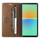 For Sony Xperia 10 IV GQUTROBE G01 RFID Anti-theft Leather Phone Case(Brown) - 3