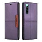 For Sony Xperia 10 IV GQUTROBE G01 RFID Anti-theft Leather Phone Case(Purple) - 2