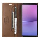 For Sony Xperia 10 V GQUTROBE G01 RFID Anti-theft Leather Phone Case(Brown) - 3