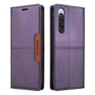 For Sony Xperia 10 V GQUTROBE G01 RFID Anti-theft Leather Phone Case(Purple) - 2