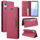 For Sony Xperia 10 VI GQUTROBE G01 RFID Anti-theft Leather Phone Case(Red) - 1