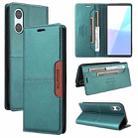 For Sony Xperia 10 VI GQUTROBE G01 RFID Anti-theft Leather Phone Case(Green) - 1