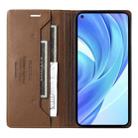 For Xiaomi Mi 11 Lite GQUTROBE G01 RFID Anti-theft Leather Phone Case(Brown) - 3