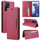 For Xiaomi 11T / 11T Pro GQUTROBE G01 RFID Anti-theft Leather Phone Case(Red) - 1