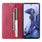 For Xiaomi 11T / 11T Pro GQUTROBE G01 RFID Anti-theft Leather Phone Case(Red) - 3