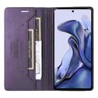For Xiaomi 11T / 11T Pro GQUTROBE G01 RFID Anti-theft Leather Phone Case(Purple) - 3