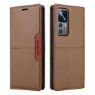 For Xiaomi 12T / 12T Pro GQUTROBE G01 RFID Anti-theft Leather Phone Case(Brown) - 2