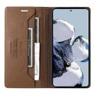 For Xiaomi 12T / 12T Pro GQUTROBE G01 RFID Anti-theft Leather Phone Case(Brown) - 3
