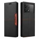 For Xiaomi Poco F6 Pro GQUTROBE G01 RFID Anti-theft Leather Phone Case(Black) - 2