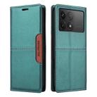 For Xiaomi Poco F6 Pro GQUTROBE G01 RFID Anti-theft Leather Phone Case(Green) - 2