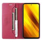 For Xiaomi Poco X3 NFC GQUTROBE G01 RFID Anti-theft Leather Phone Case(Red) - 3