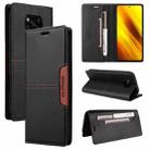 For Xiaomi Poco X3 NFC GQUTROBE G01 RFID Anti-theft Leather Phone Case(Black) - 1