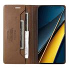 For Xiaomi Poco X6 Pro GQUTROBE G01 RFID Anti-theft Leather Phone Case(Brown) - 3