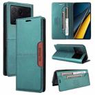 For Xiaomi Poco X6 Pro GQUTROBE G01 RFID Anti-theft Leather Phone Case(Green) - 1