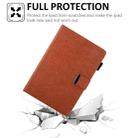 For iPad mini 6 / mini 2024 Hardware Buckle Deformation Holder Smart Leather Tablet Case(Brown) - 2