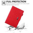 For iPad mini 6 / mini 2024 Hardware Buckle Deformation Holder Smart Leather Tablet Case(Red) - 2