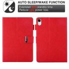 For iPad mini 6 / mini 2024 Hardware Buckle Deformation Holder Smart Leather Tablet Case(Red) - 3