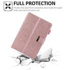 For iPad mini 6 / mini 2024 Hardware Buckle Deformation Holder Smart Leather Tablet Case(Glitter Rose Gold) - 2