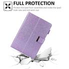 For iPad mini 6 / mini 2024 Hardware Buckle Deformation Holder Smart Leather Tablet Case(Glitter Purple) - 2