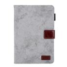 For iPad mini 6 / mini 2024 Fabric Contrast Color Smart Leather Tablet Case(Grey) - 2