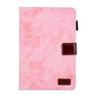 For iPad mini 6 / mini 2024 Fabric Contrast Color Smart Leather Tablet Case(Pink) - 2